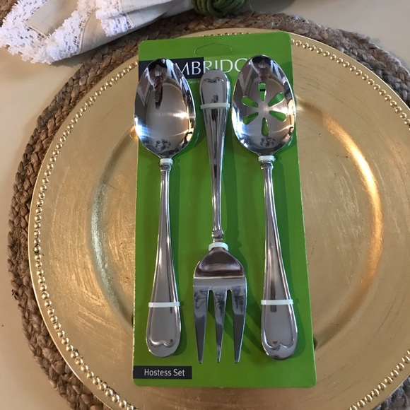 💕Cambridge 3/ piece Hostess Set💕 Stainless Steal 💕 New - Picture 3 of 8
